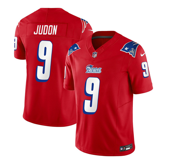 Men's New England Patriots #9 Matthew Judon Red 2023 F.U.S.E. Vapor Limited Football Stitched Jersey